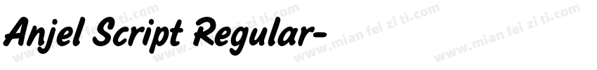 Anjel Script Regular字体转换